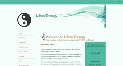 Desktop Screenshot of lebontherapy.com