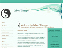 Tablet Screenshot of lebontherapy.com